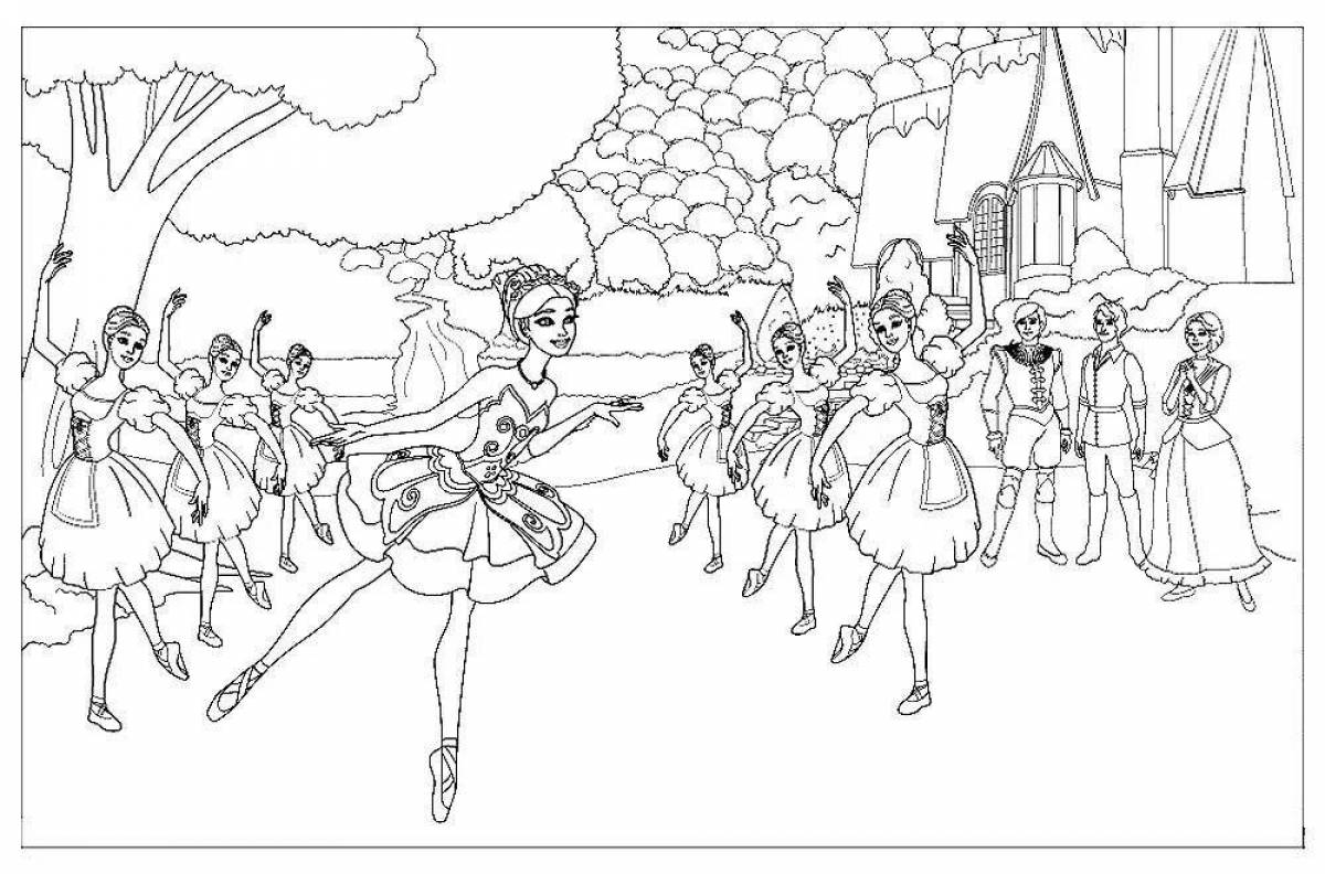 Amazing ballet coloring