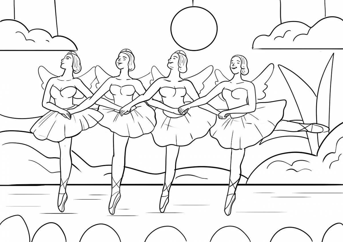 Great ballet coloring book