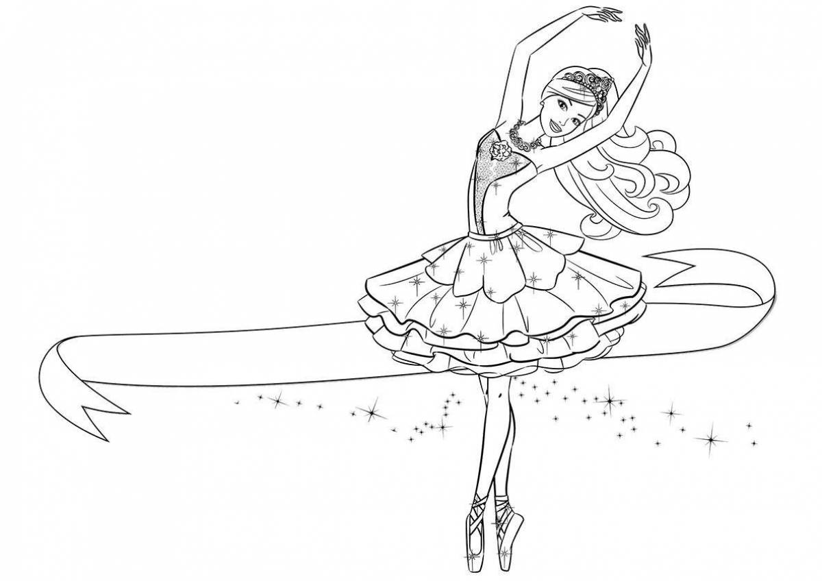 Colouring funny ballet