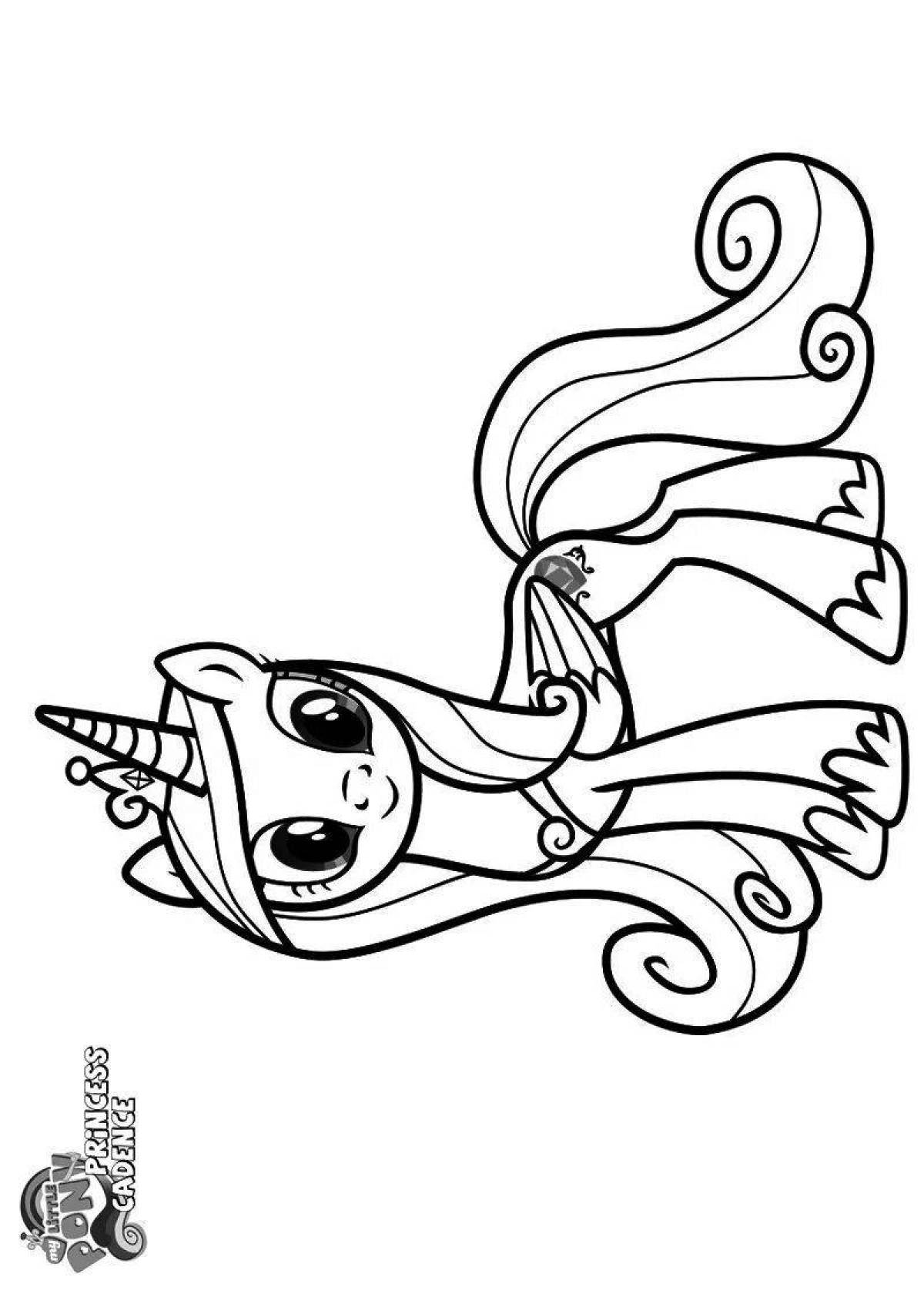 Glowing cadence coloring page