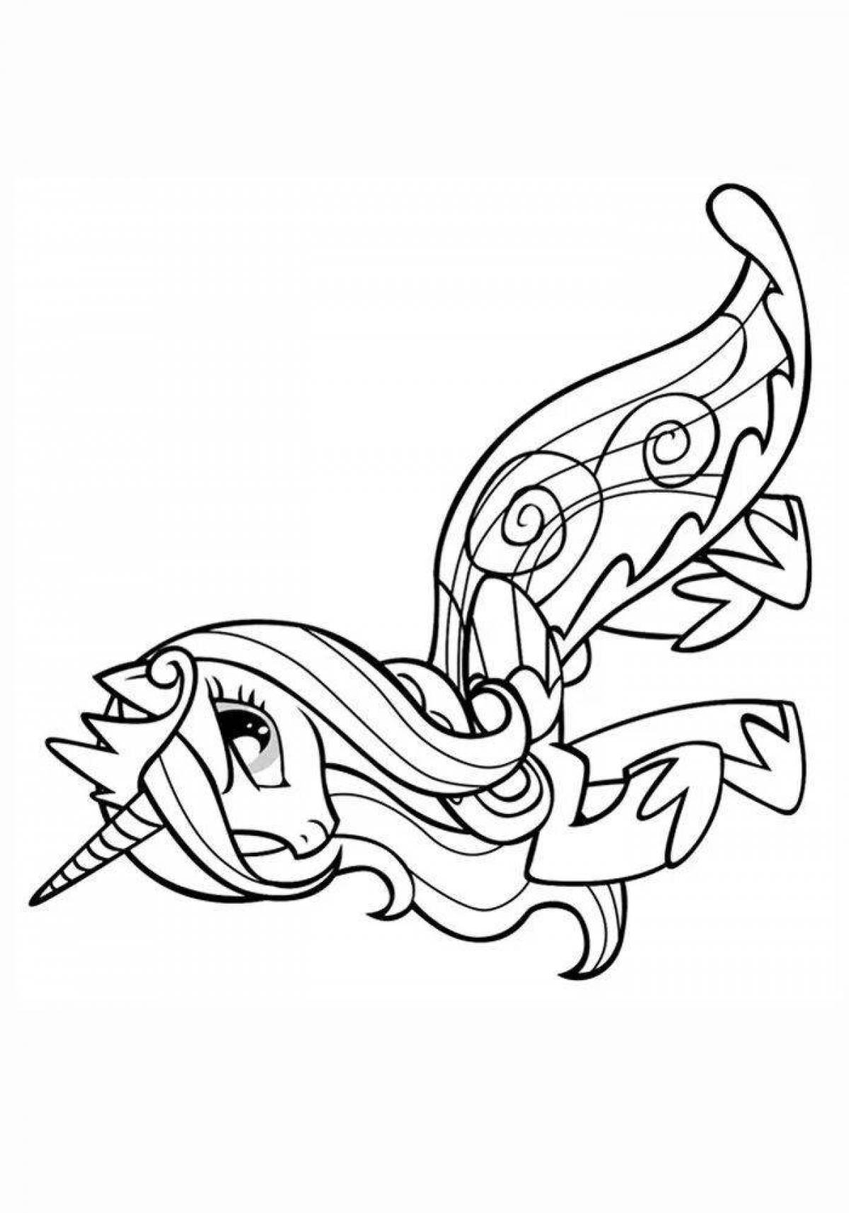 Color-blitzed cadence coloring page