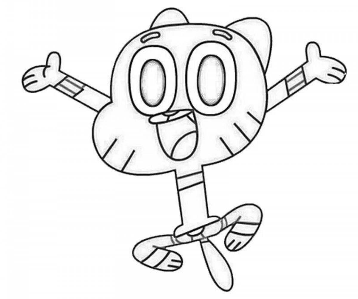 Exciting gumball coloring book