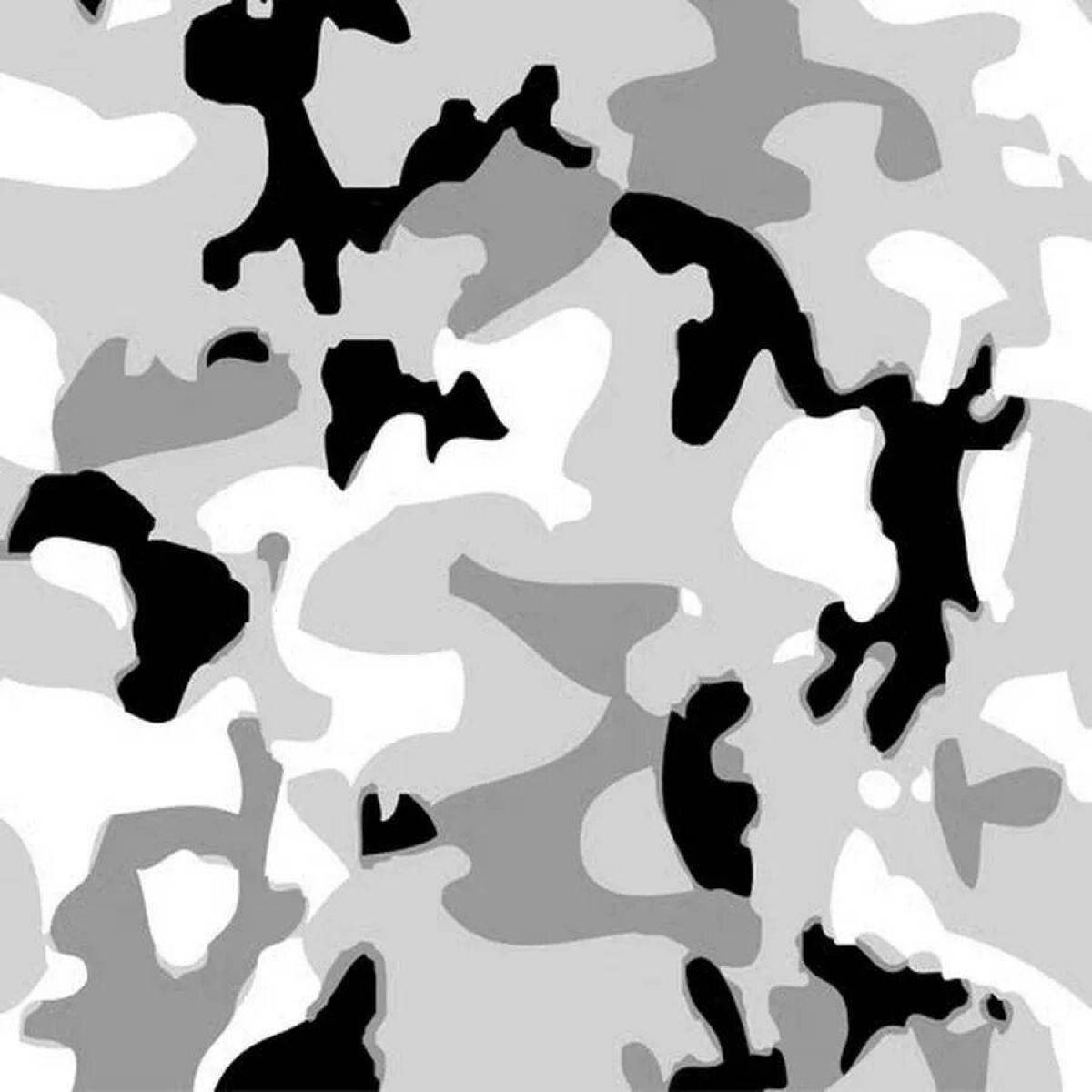 Camouflage coloring book