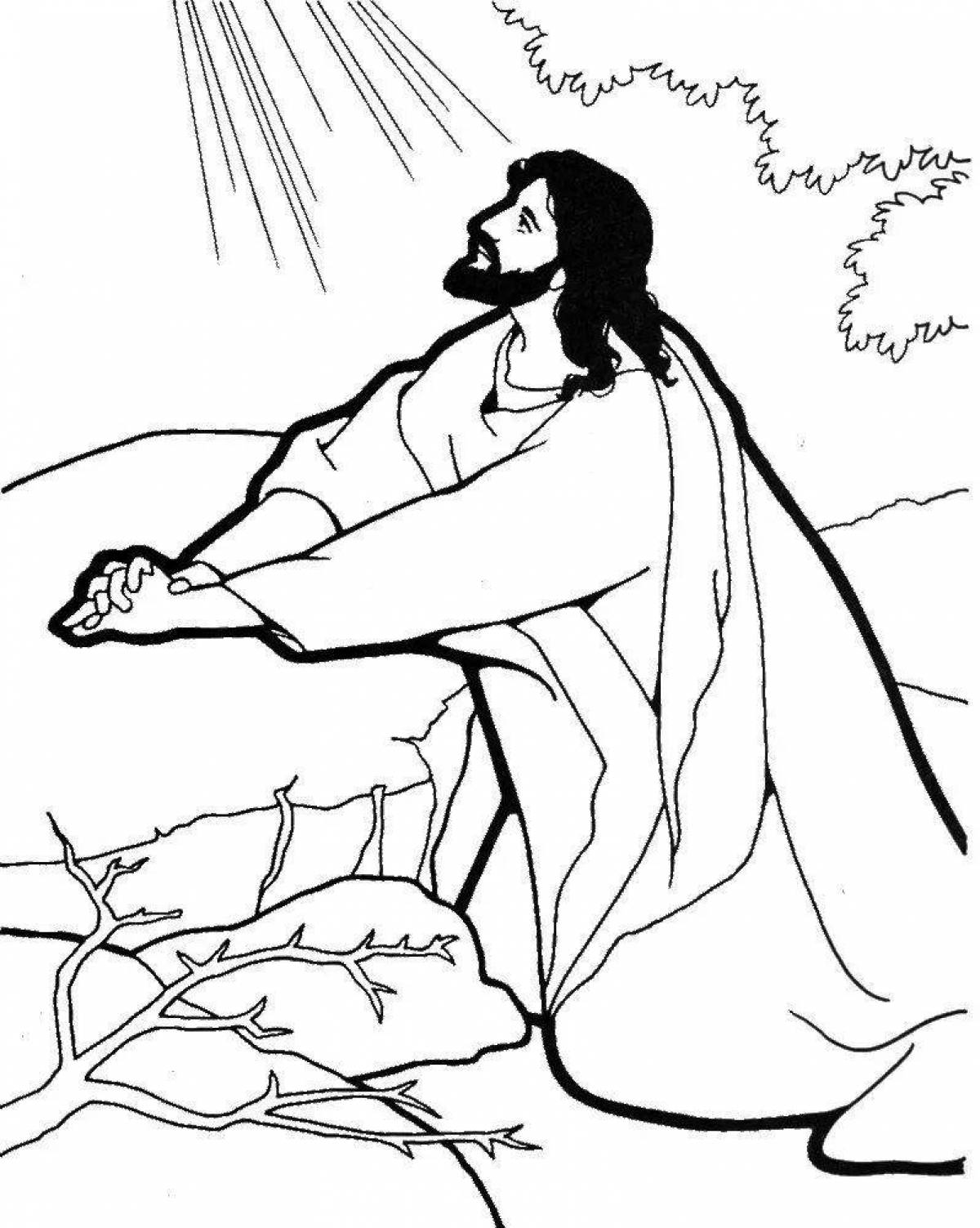 Great jesus coloring page