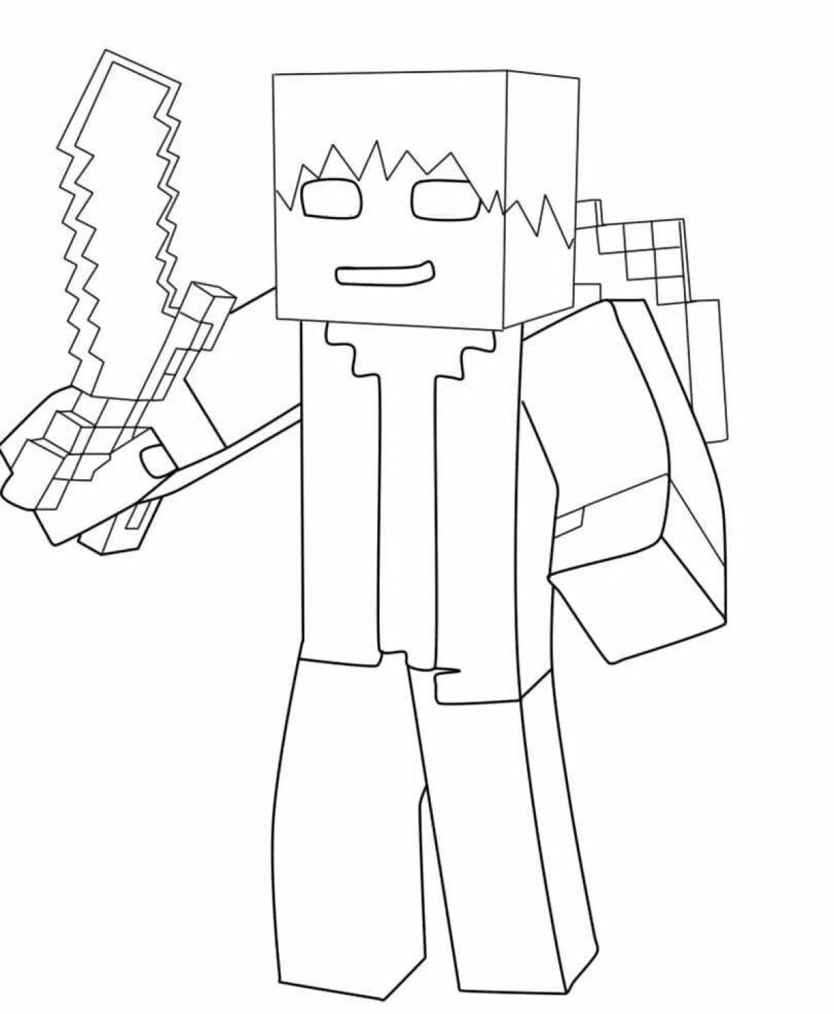 Coloring great minecraft skins