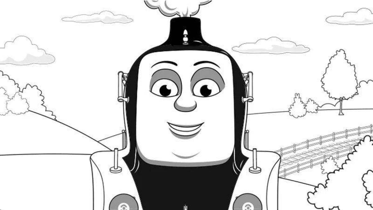 Charlie the engine coloring book
