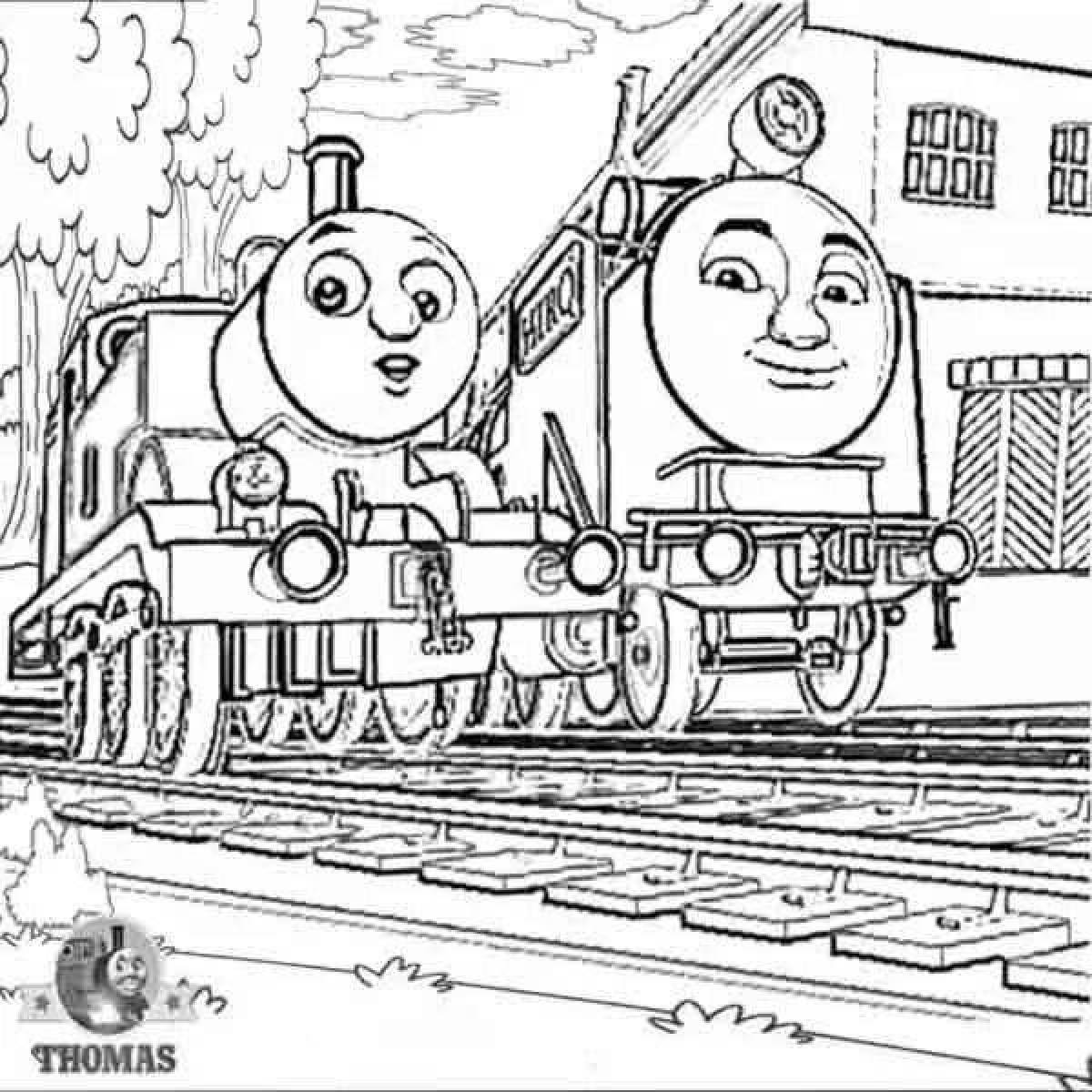 Charlie the engine fun coloring book