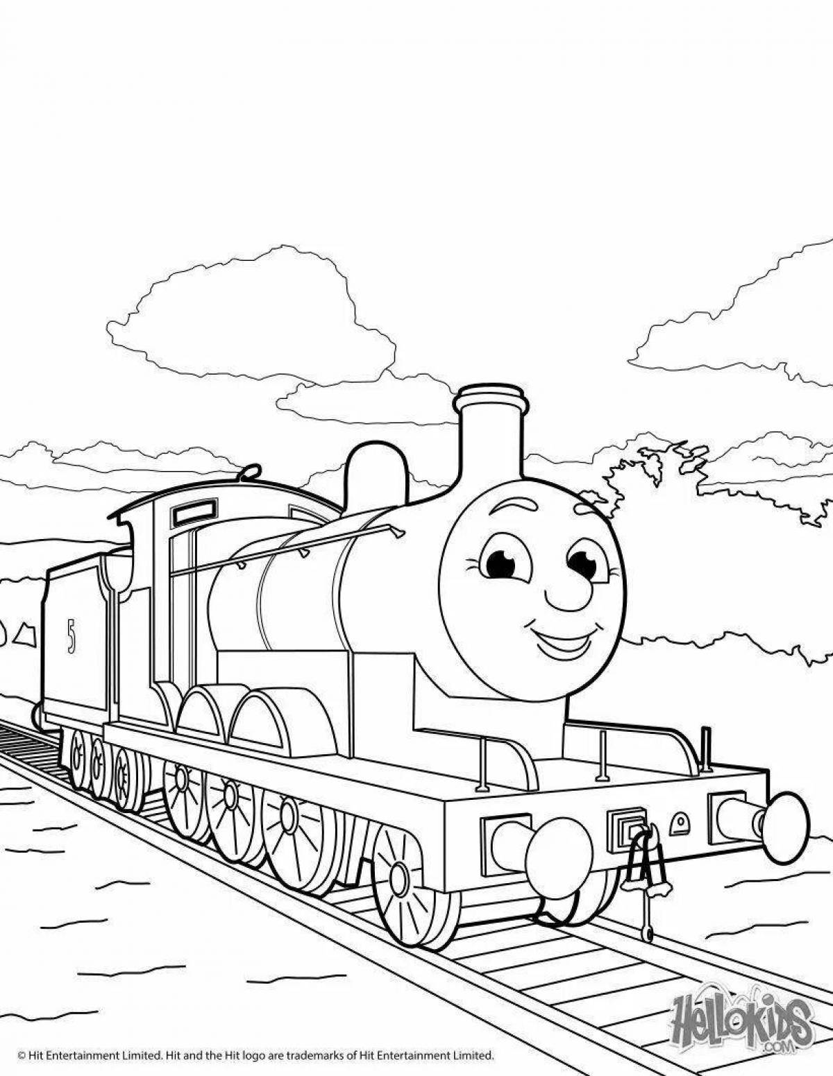 Charlie the engine coloring book
