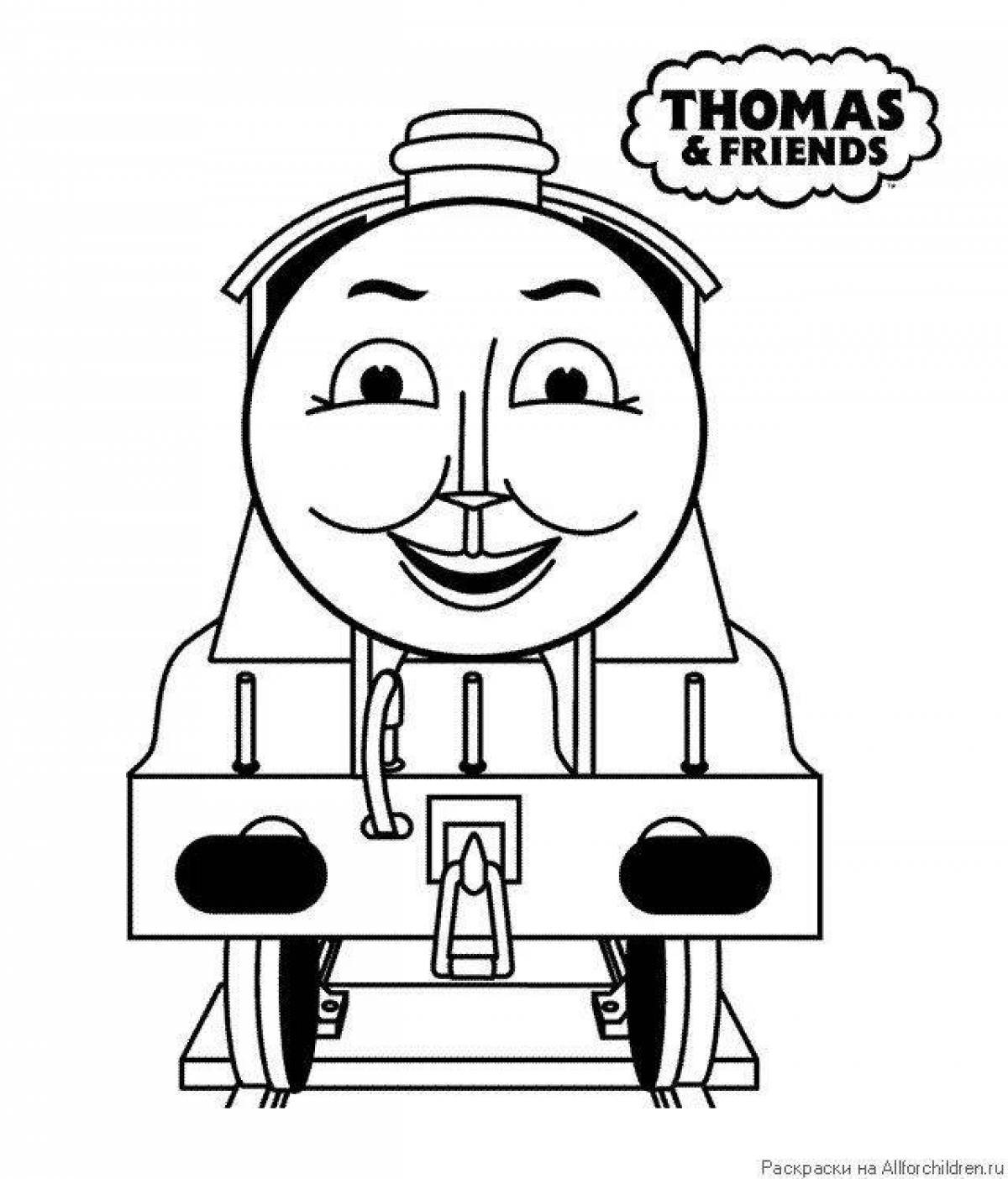 Charlie the engine coloring page