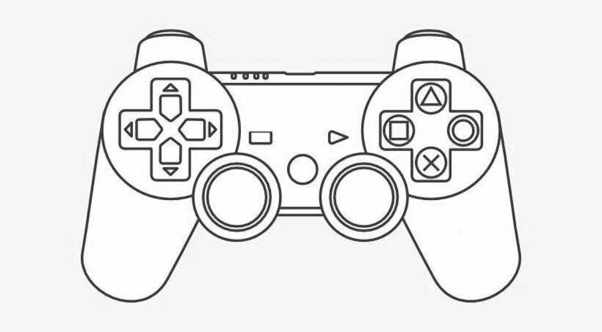 Playstation 5 manly coloring page