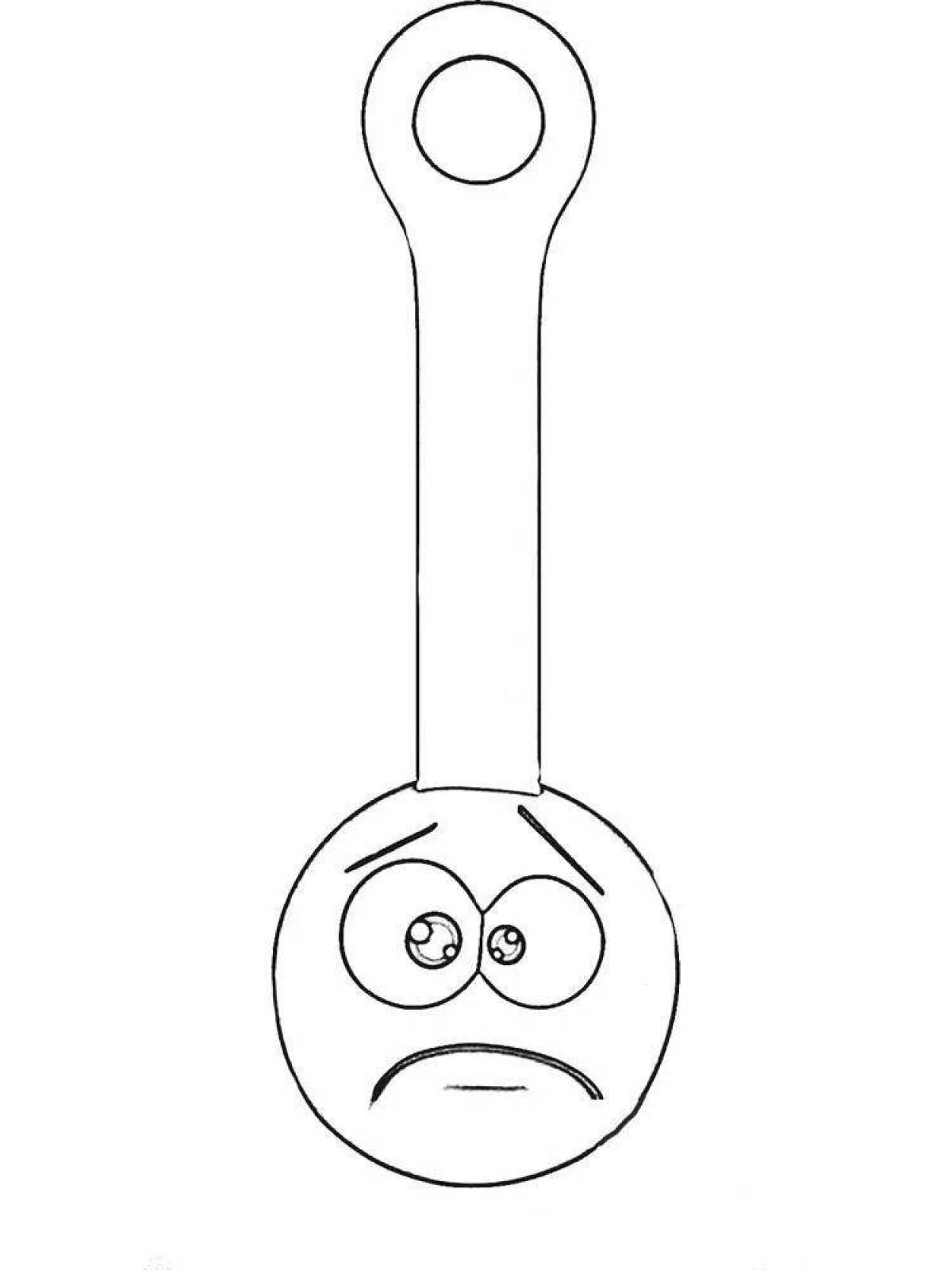 Coloring page for funny fasteners
