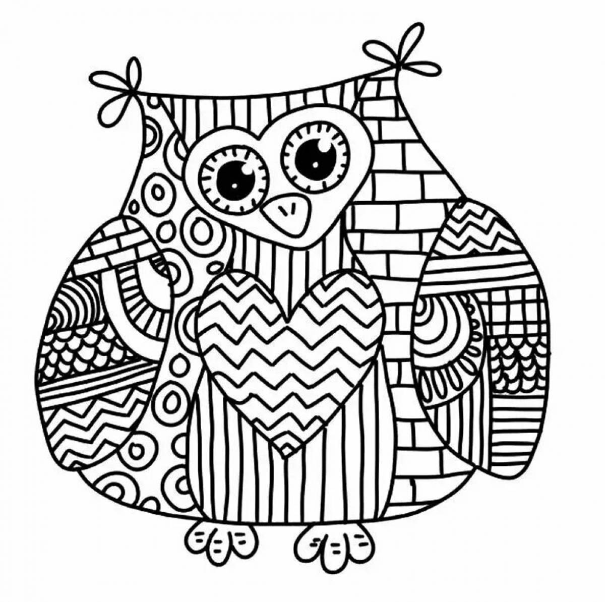 Dazzling anti-stress baby coloring book