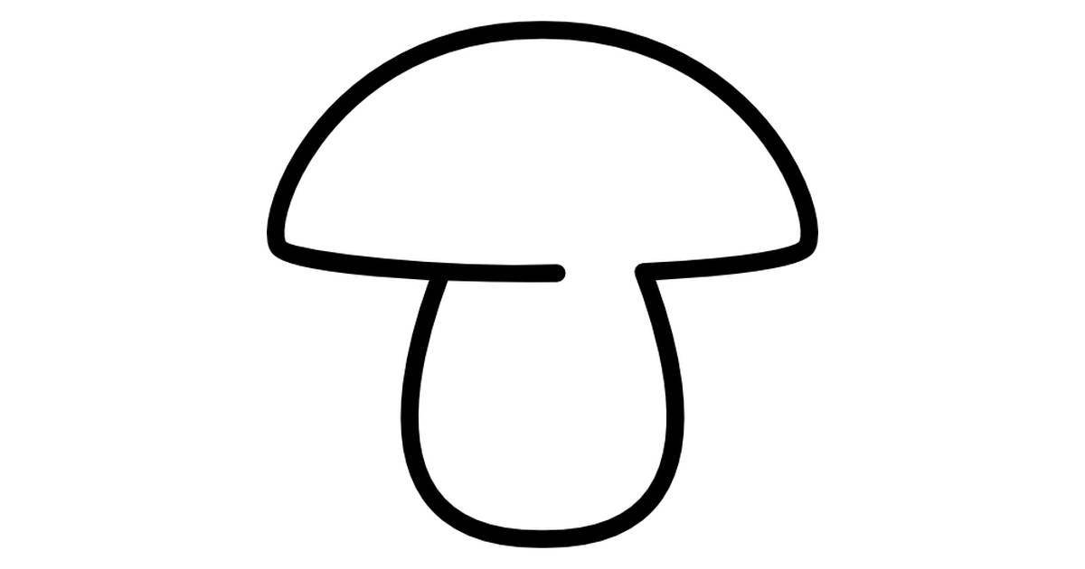 Coloring sweet white mushrooms