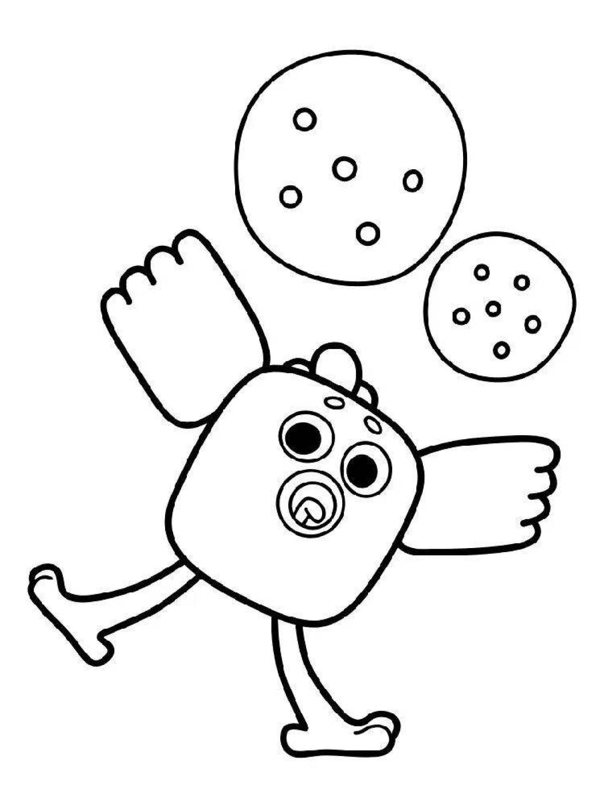 Cute and adorable cute chicken coloring page