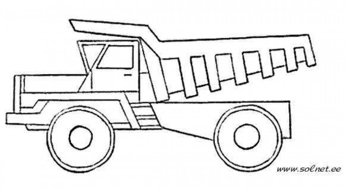 Dynamic ground transport coloring page