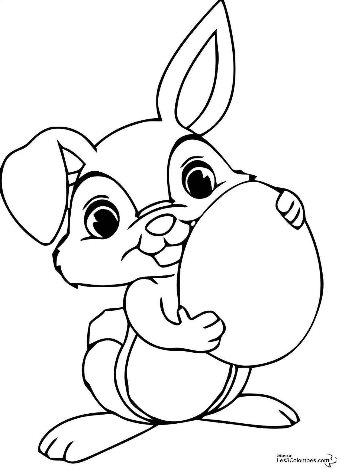 Happy bunny coloring book