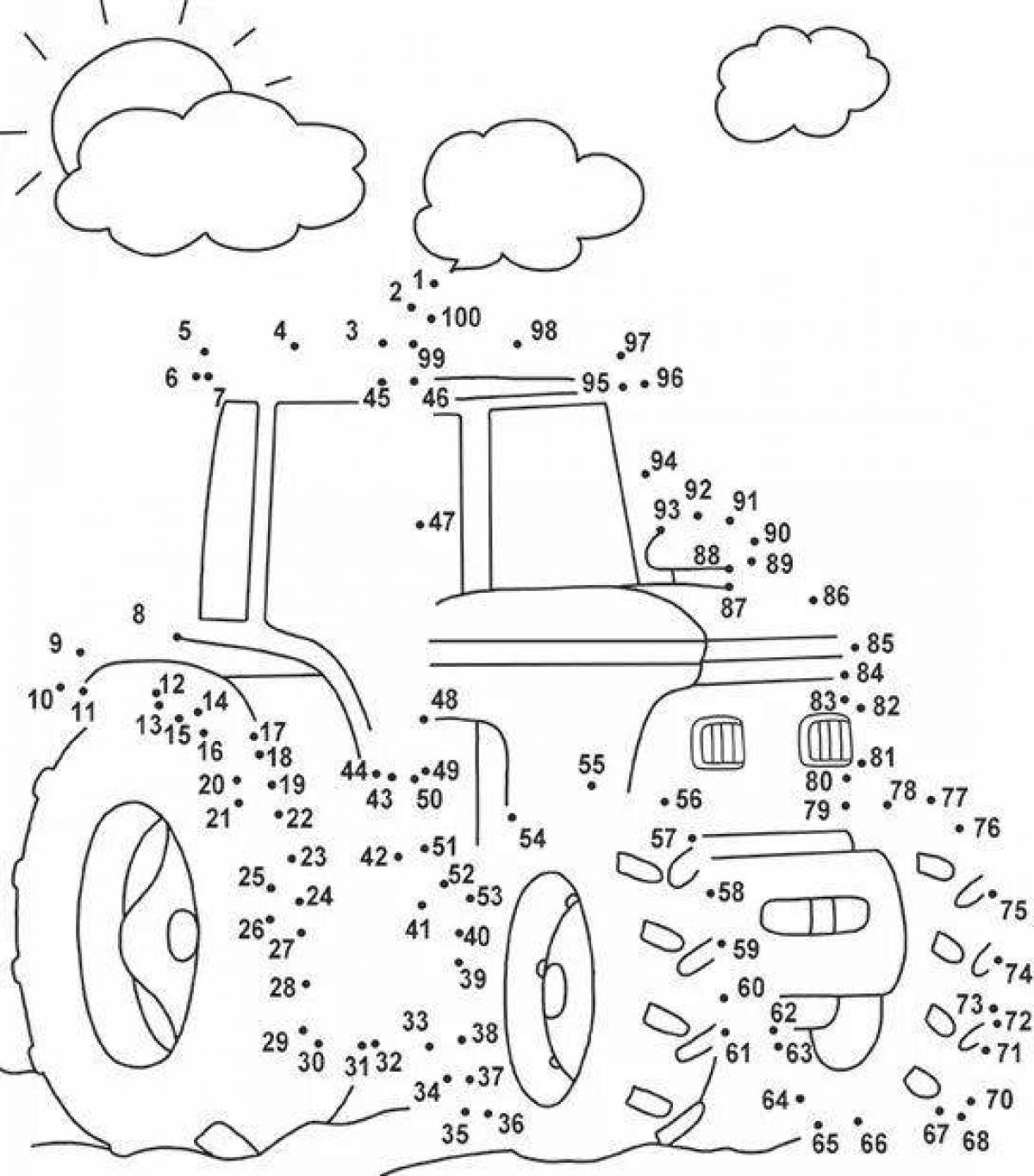 Connect by numbers fun coloring book