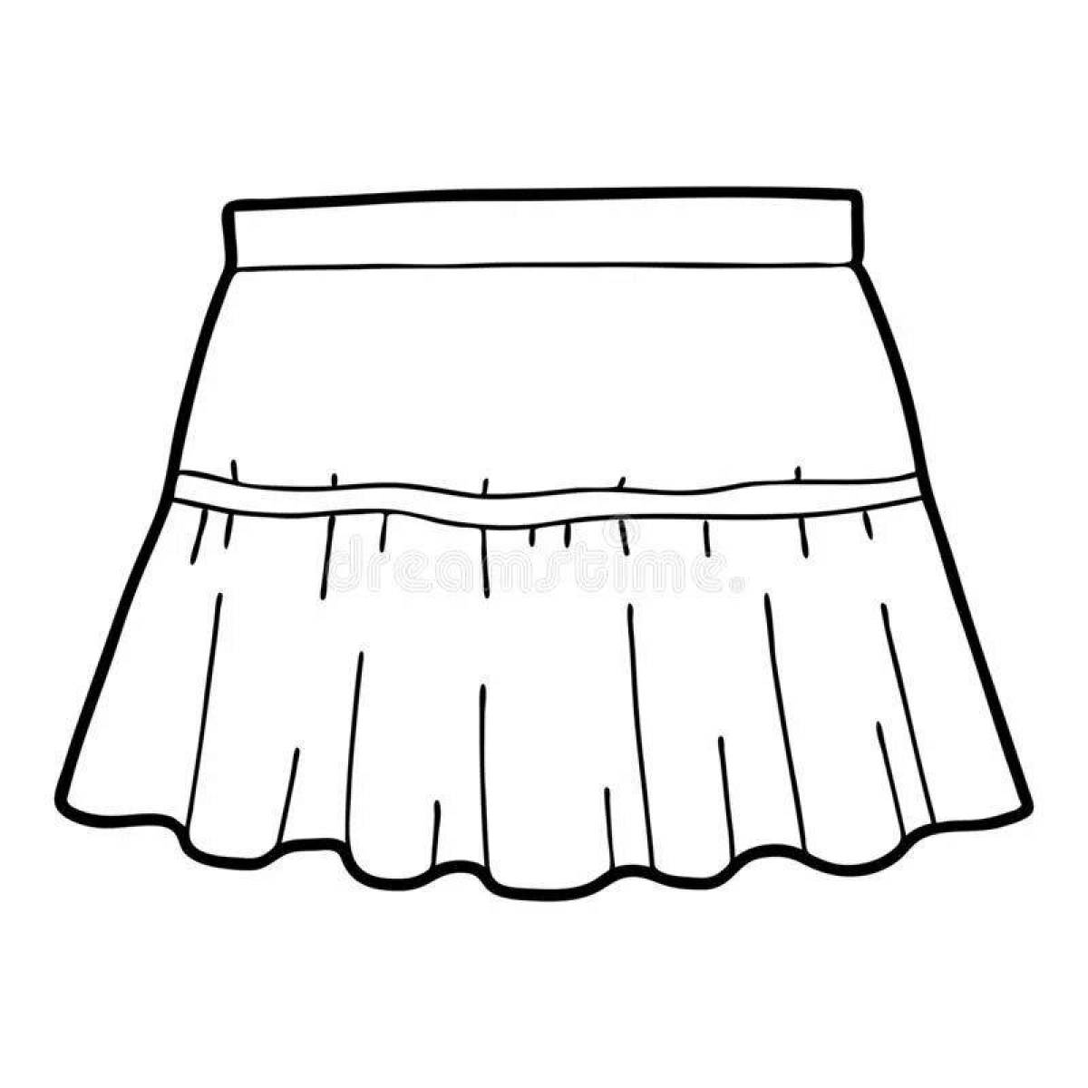 Яркая юбка-раскраска для детей