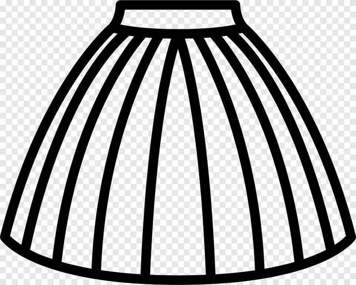 Веселая юбка-раскраска для малышей
