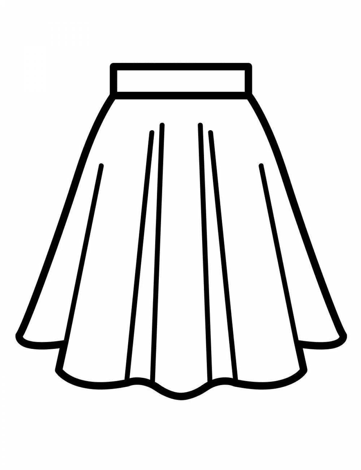 Сказочная юбка-раскраска для подростков