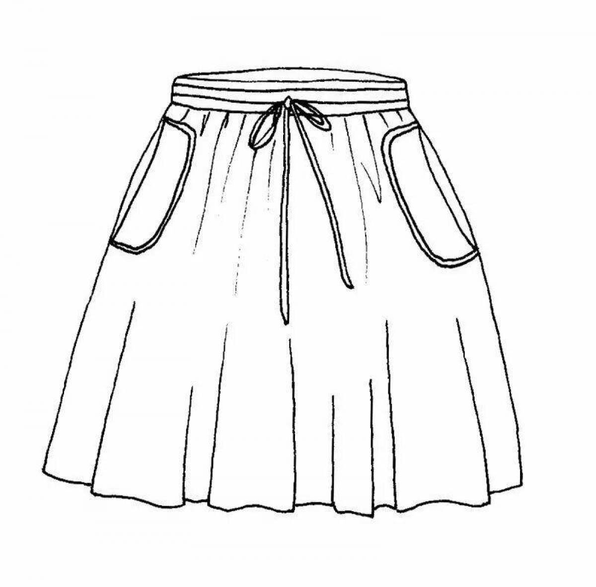 Wonderful Coloring Skirt for Toddlers