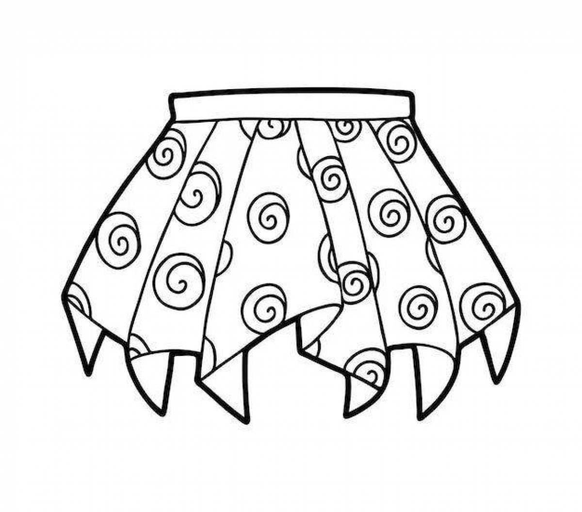 Gorgeous Coloring Skirt for Toddlers