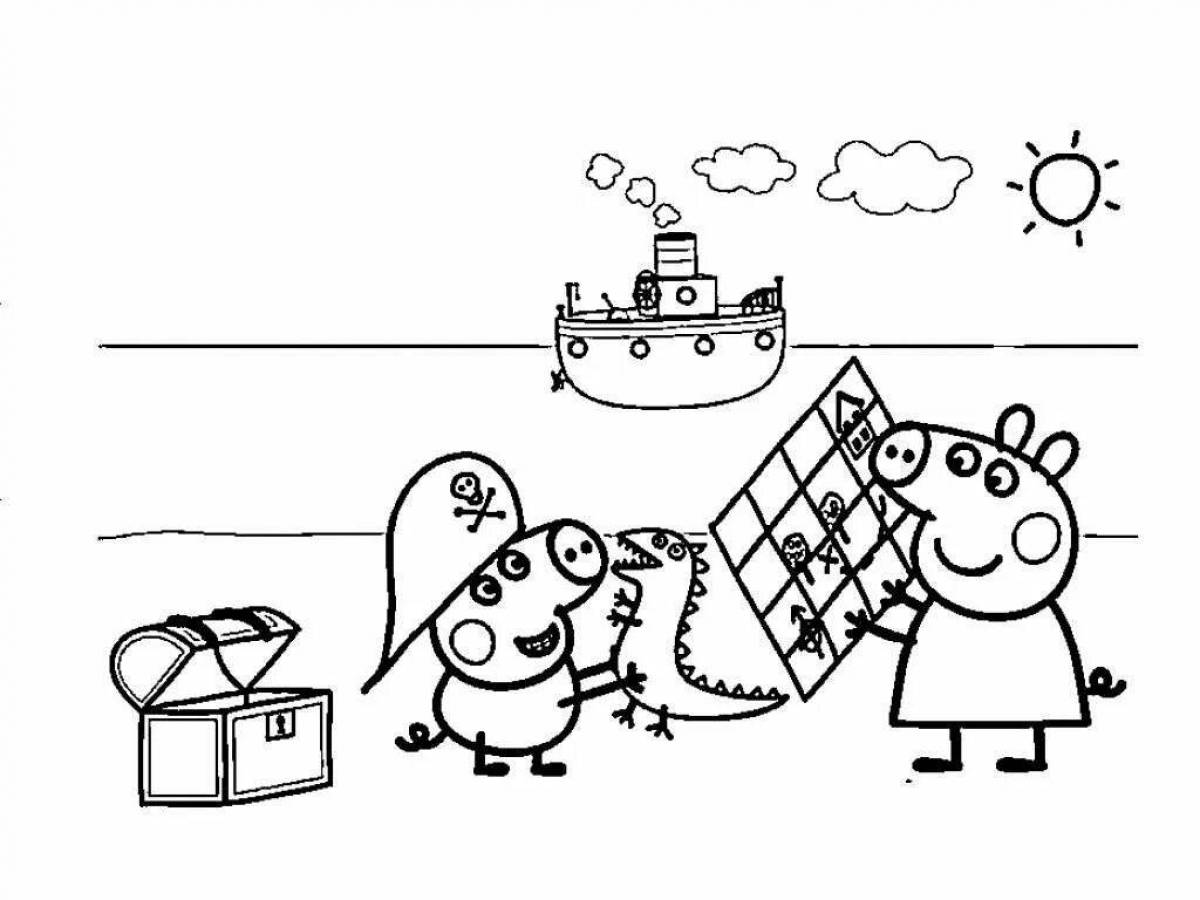 Outstanding peppa pig coloring book