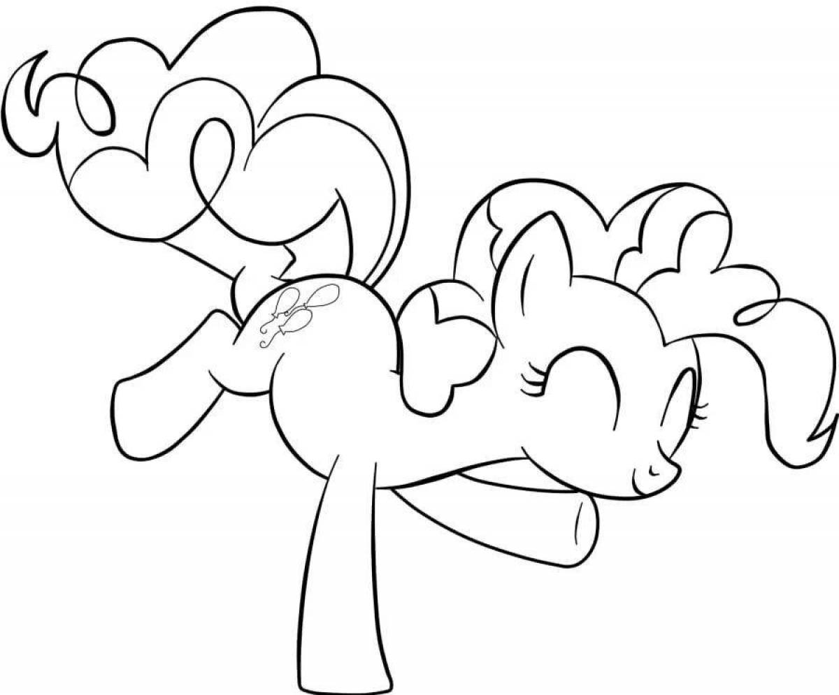 Pinky pie pony sparkle coloring book