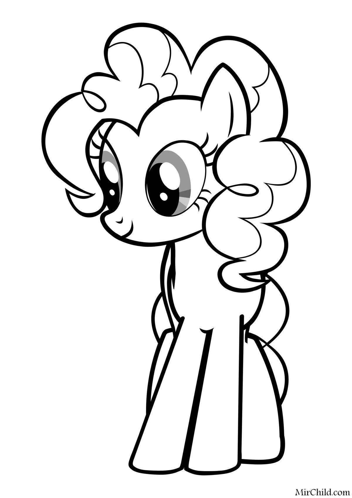 Pinkie Pie's cute pony coloring book