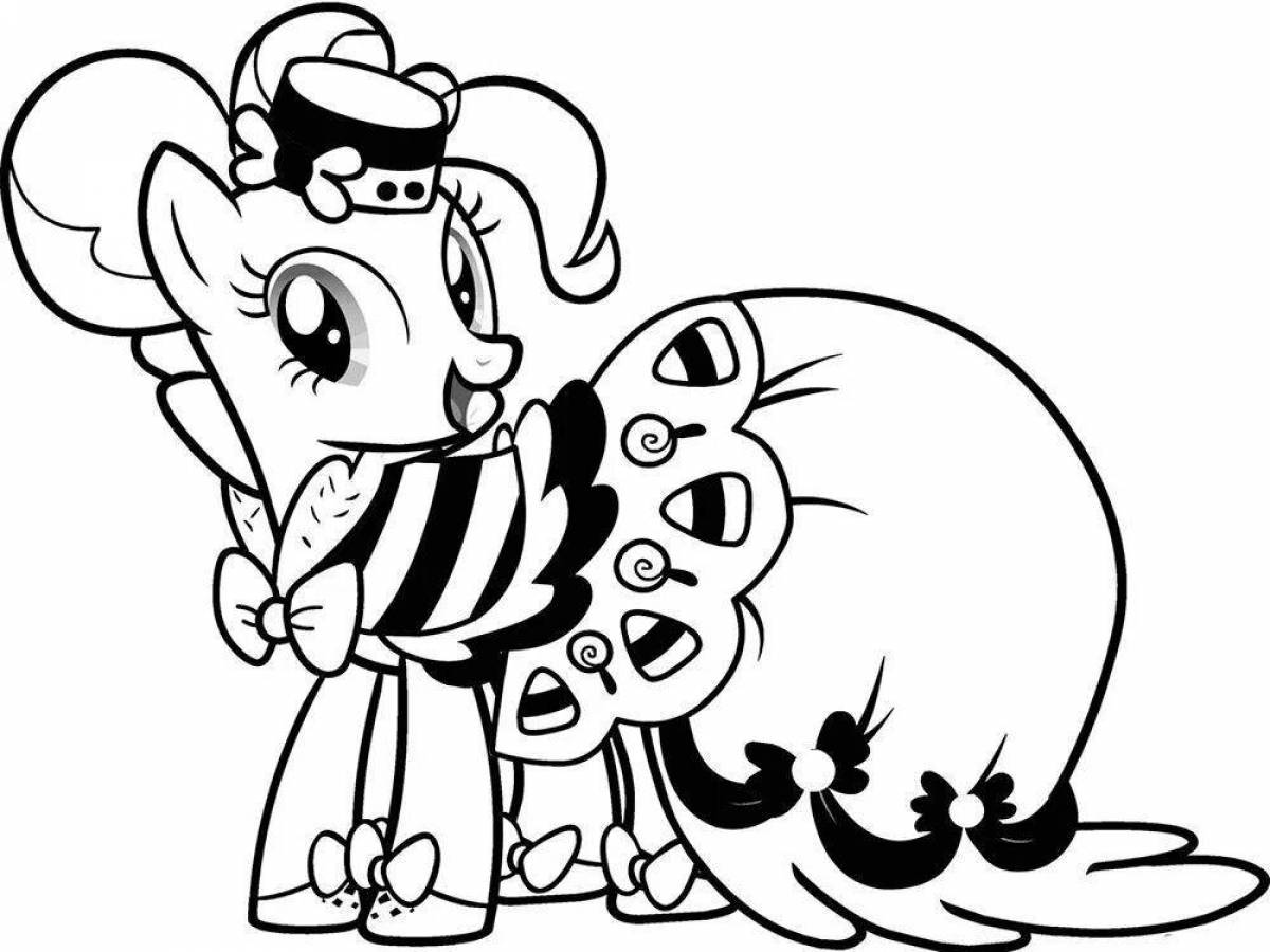 Pinkie Pie's magic pony coloring book