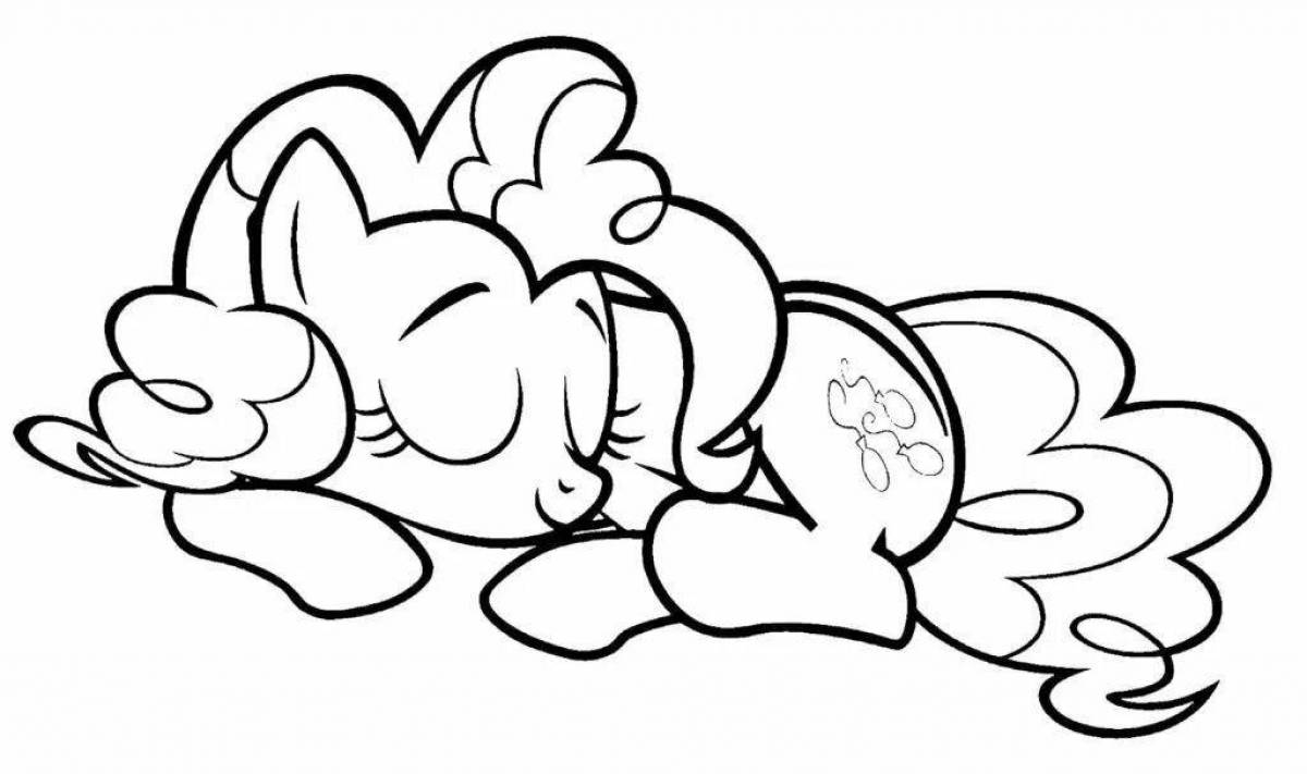 Pinkie Pie's exciting pony coloring book