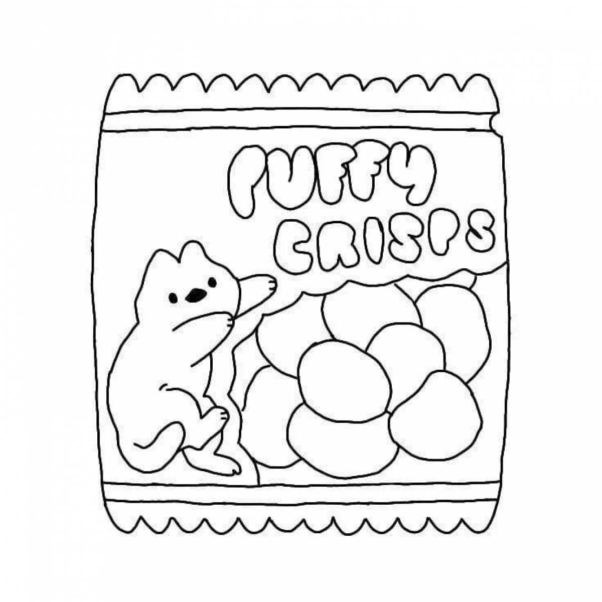 Duck Food Invitation Coloring Page