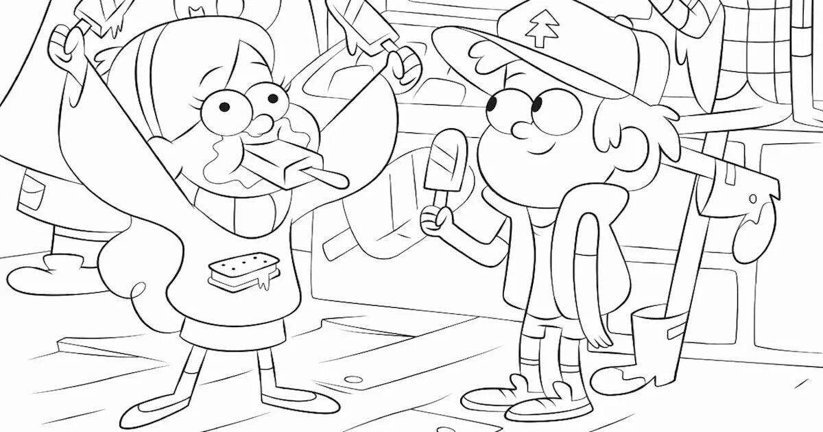 Gravity falls fun coloring book