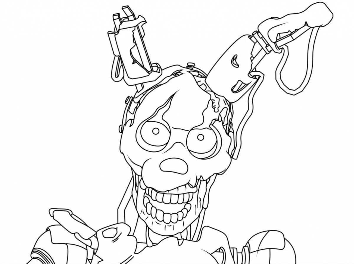 Fnaf 9 security bridge awesome coloring page