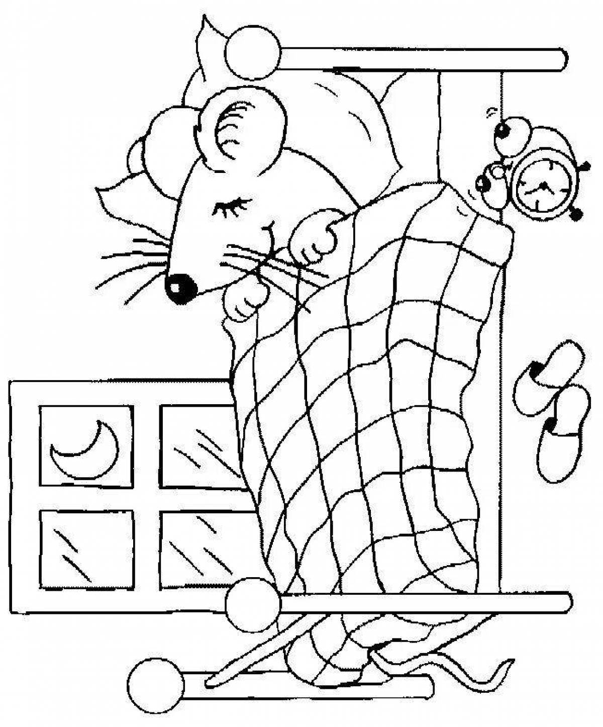 Shiny coloring book the tale of the silly little mouse