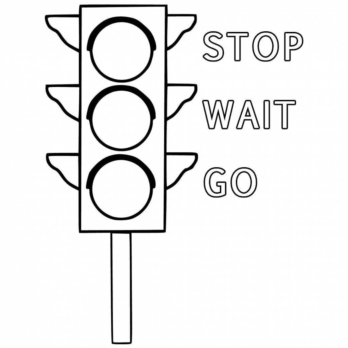 Traffic light picture for kids #5