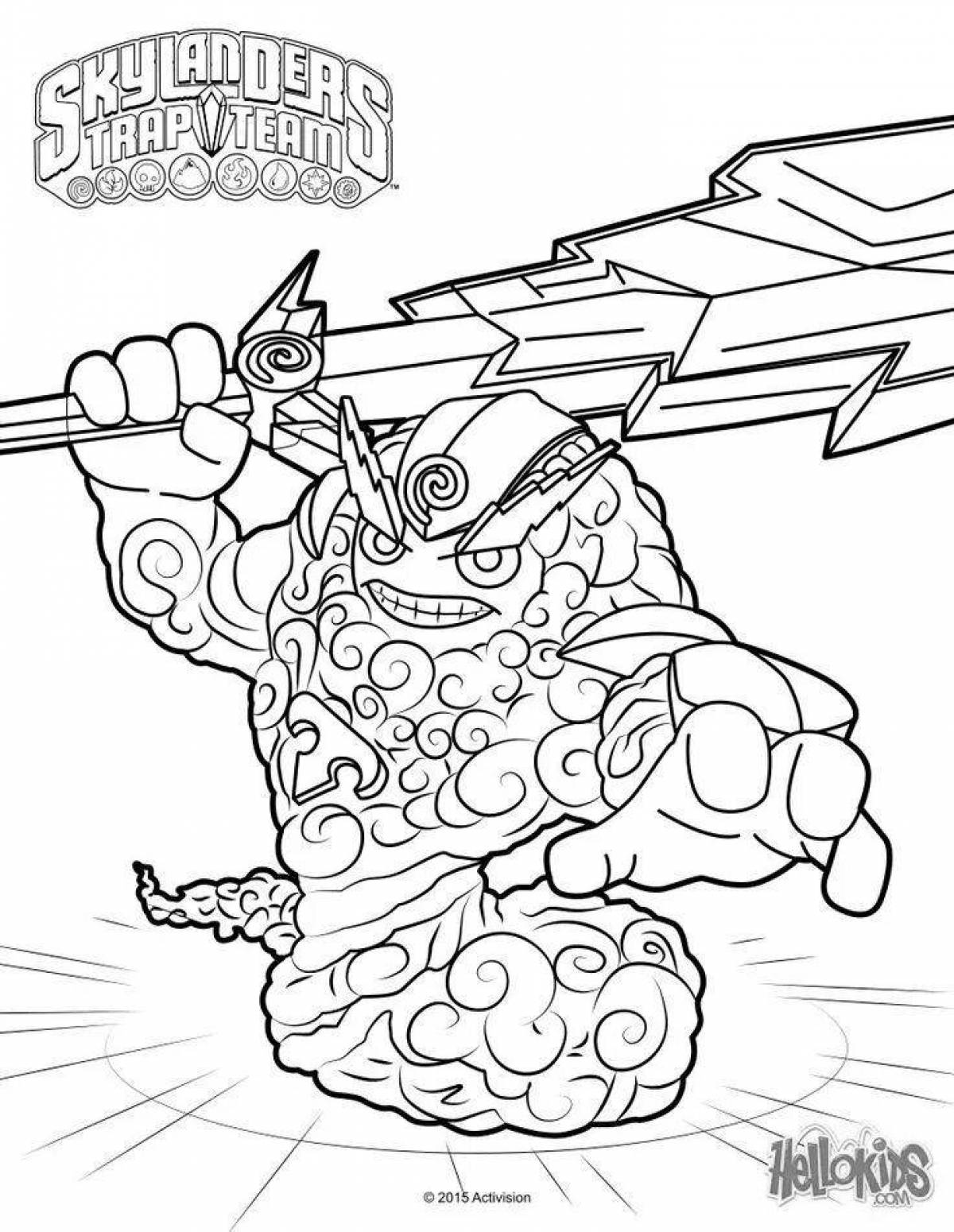Funny screamers coloring pages for kids