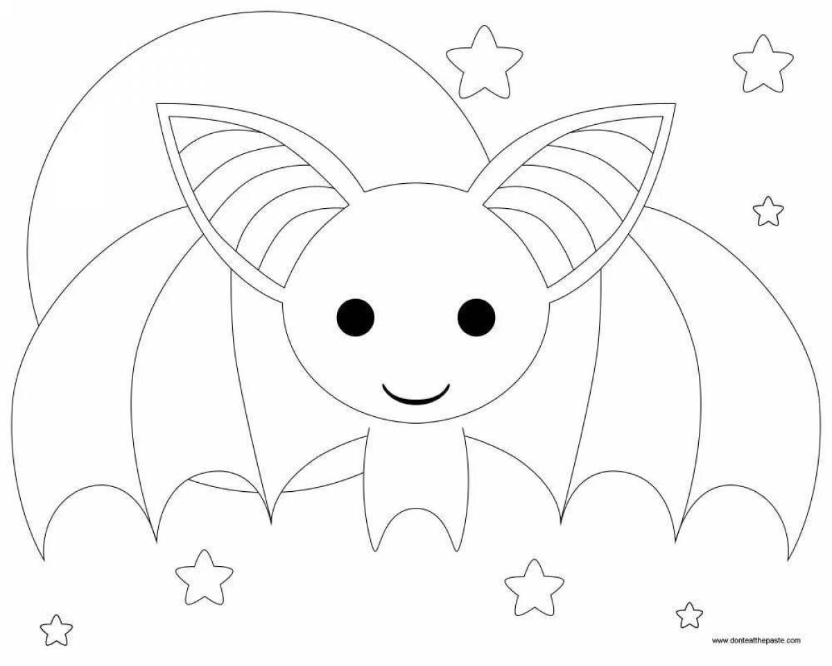 Amazing bat coloring book for kids