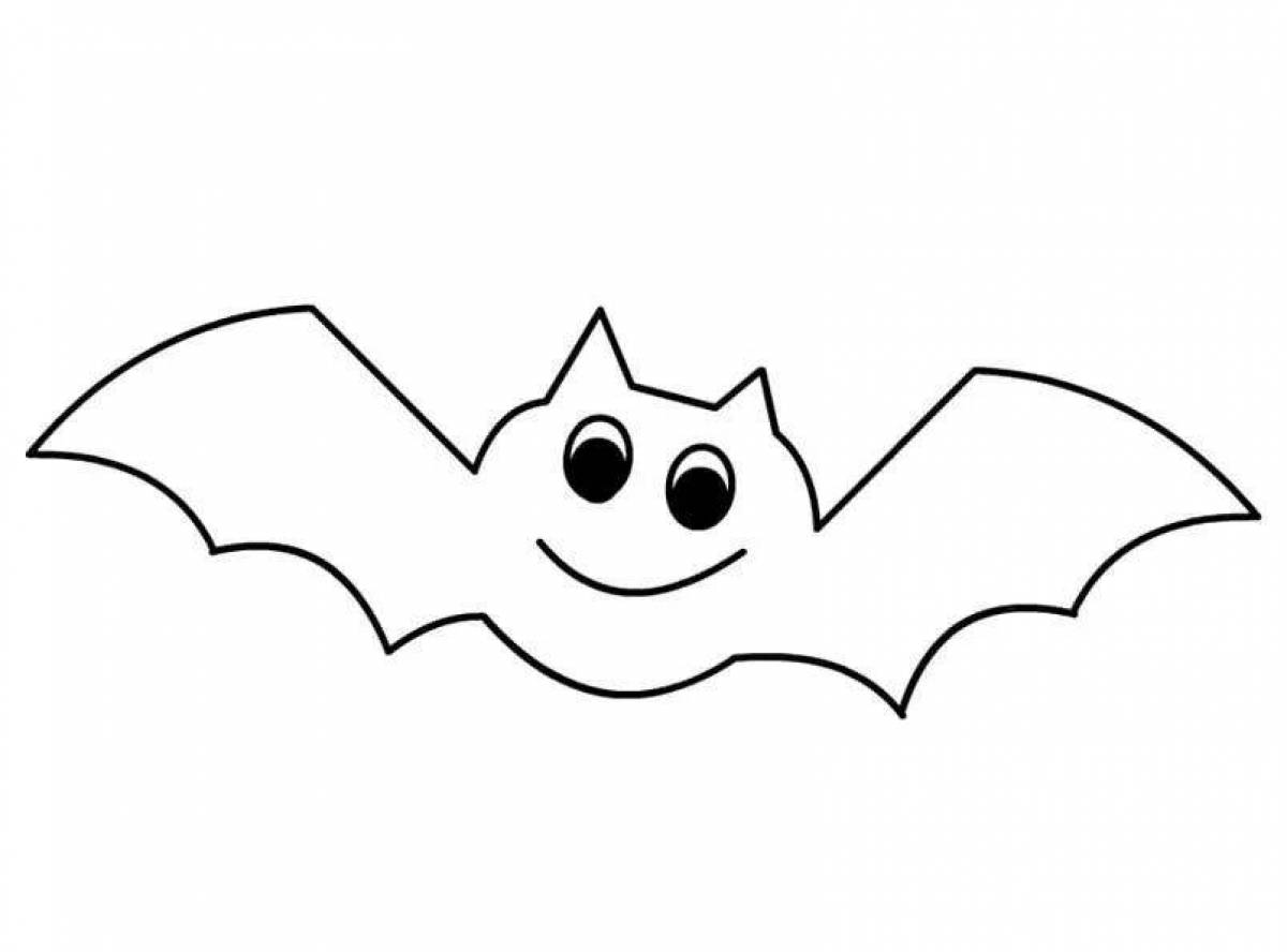 Creative bat coloring pages for kids