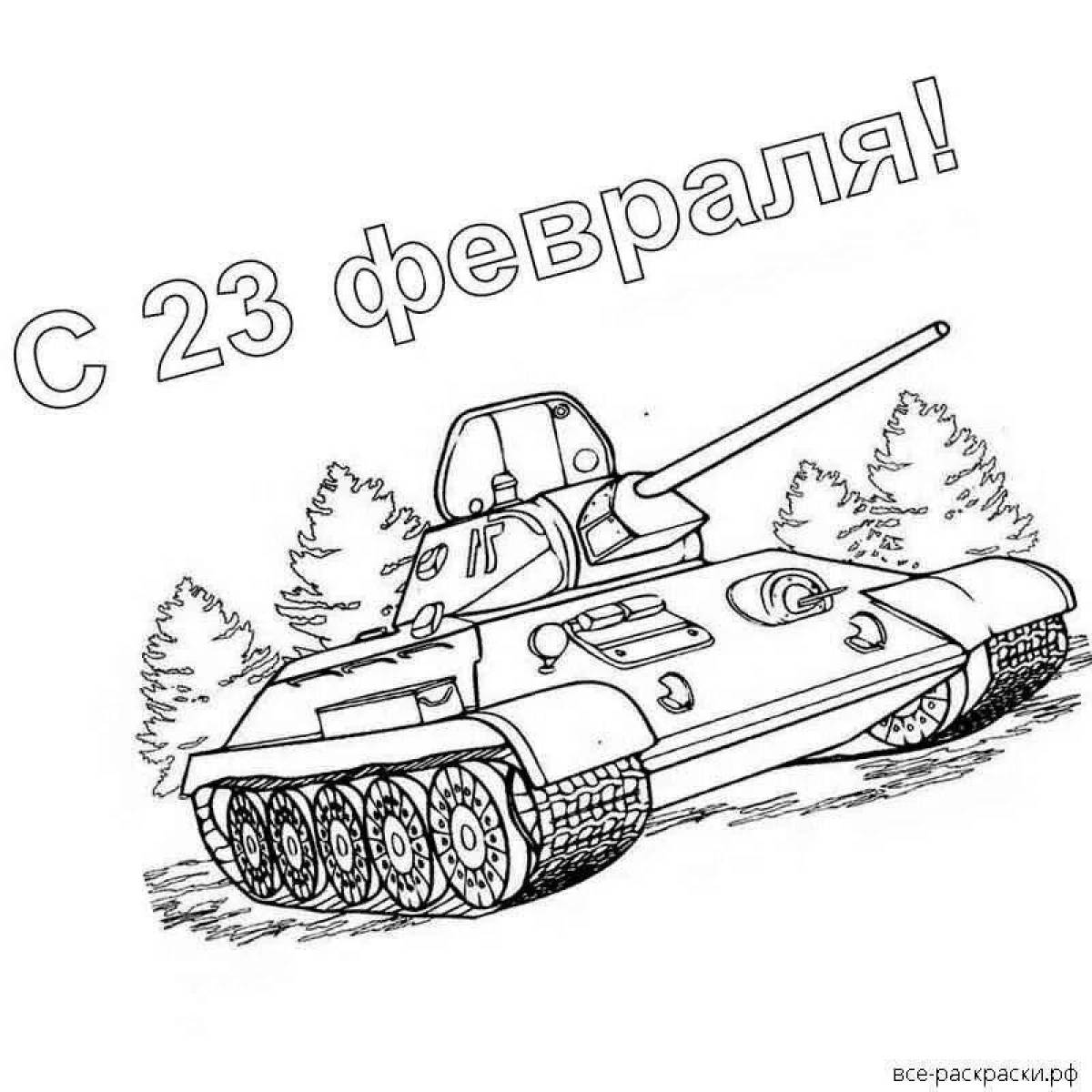 Coloring page great defender of the fatherland
