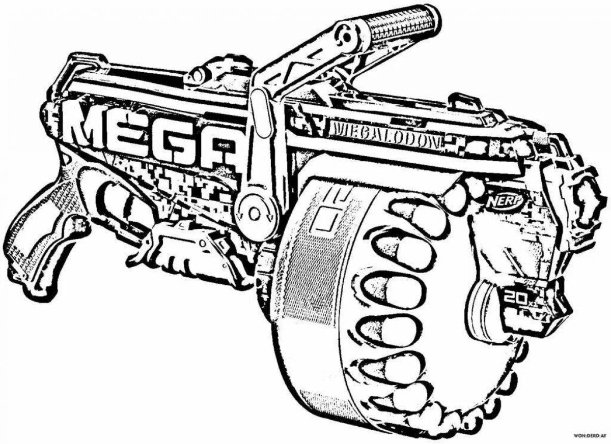 Nerf Animated Coloring Page