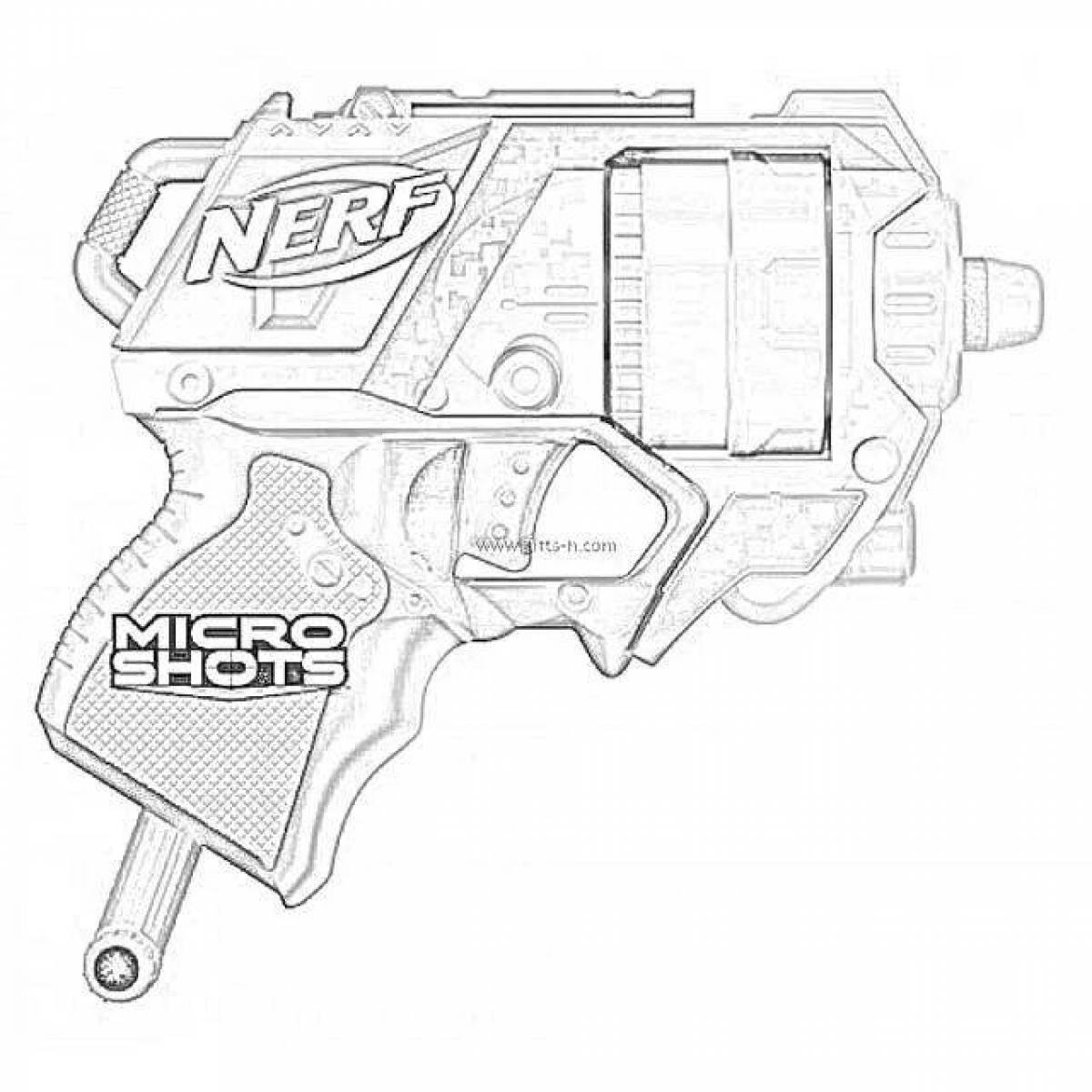 Adorable nerf coloring book