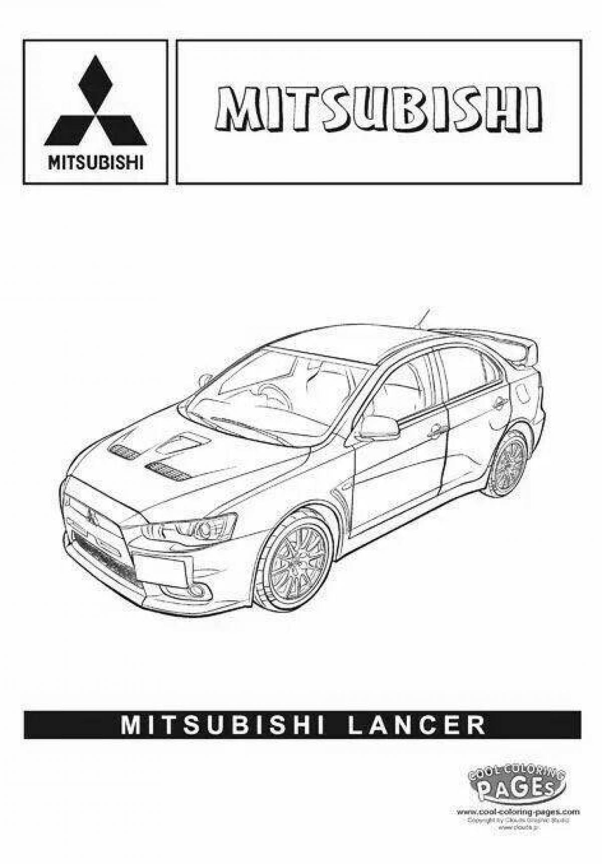 Mitsubishi style coloring