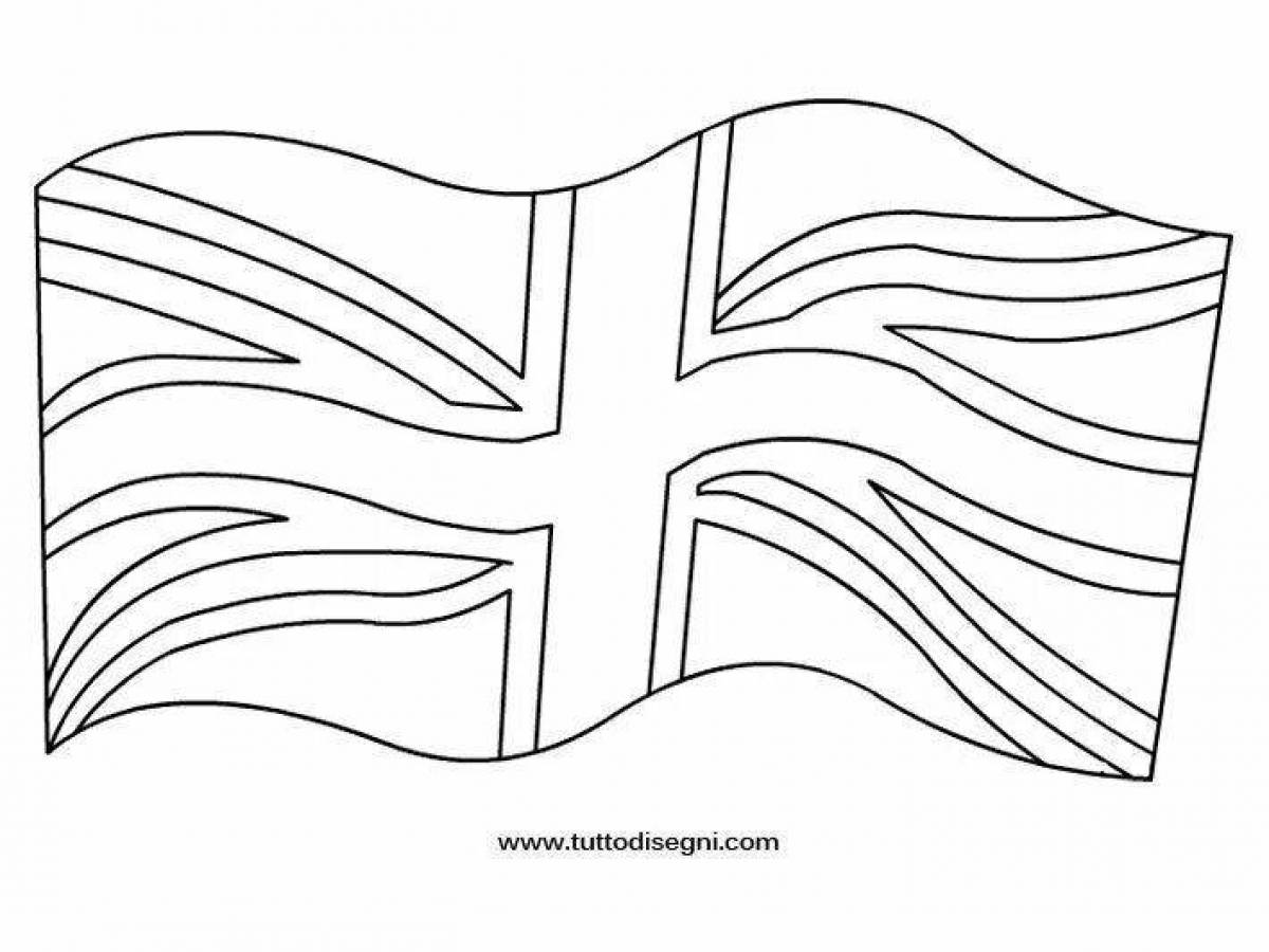 Coloring page gorgeous england flag
