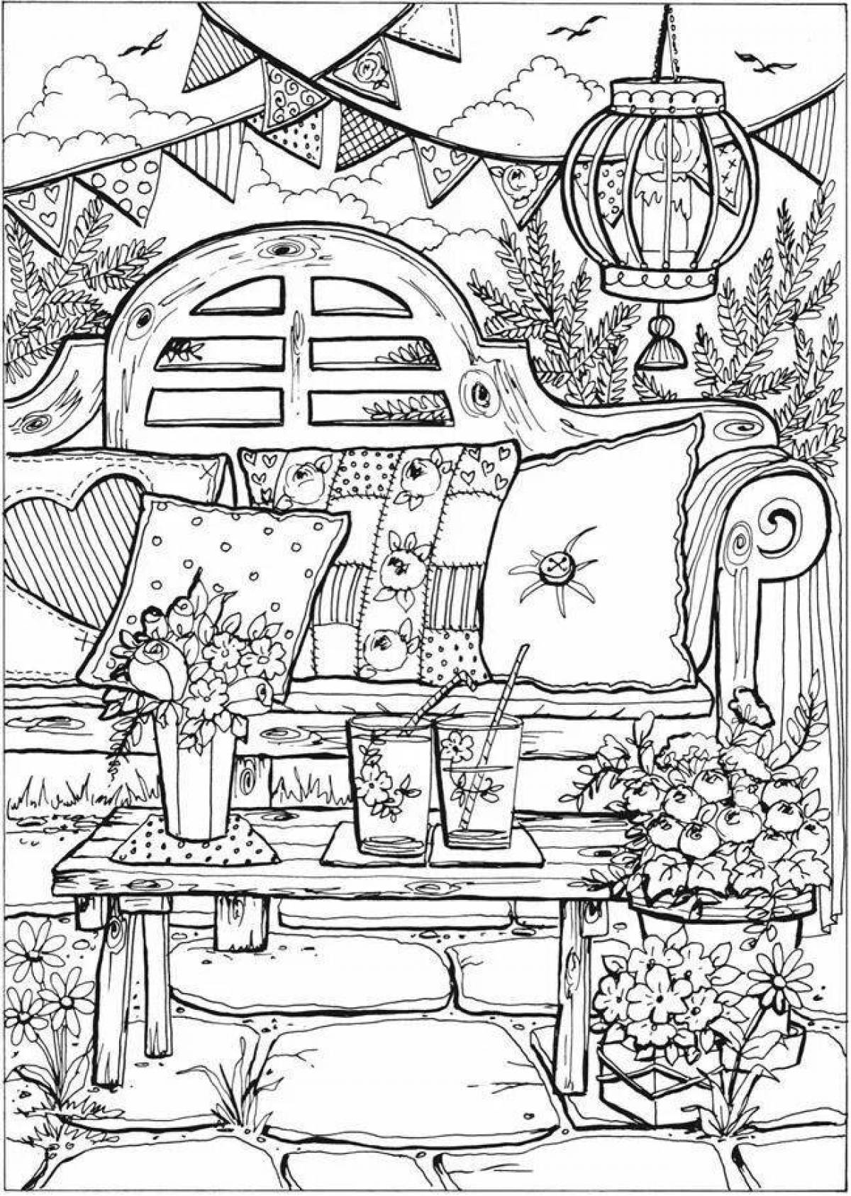 Creative haven - radiant coloring page