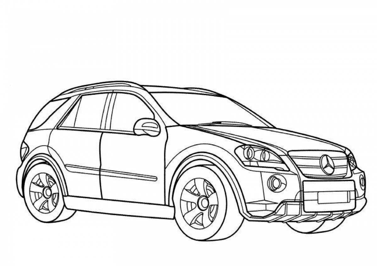 Awesome mercedes benz coloring pages