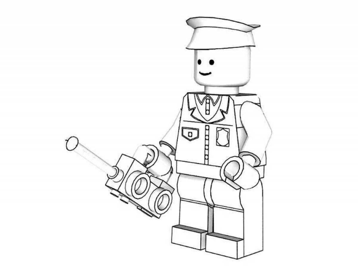 Фантастическая раскраска lego police