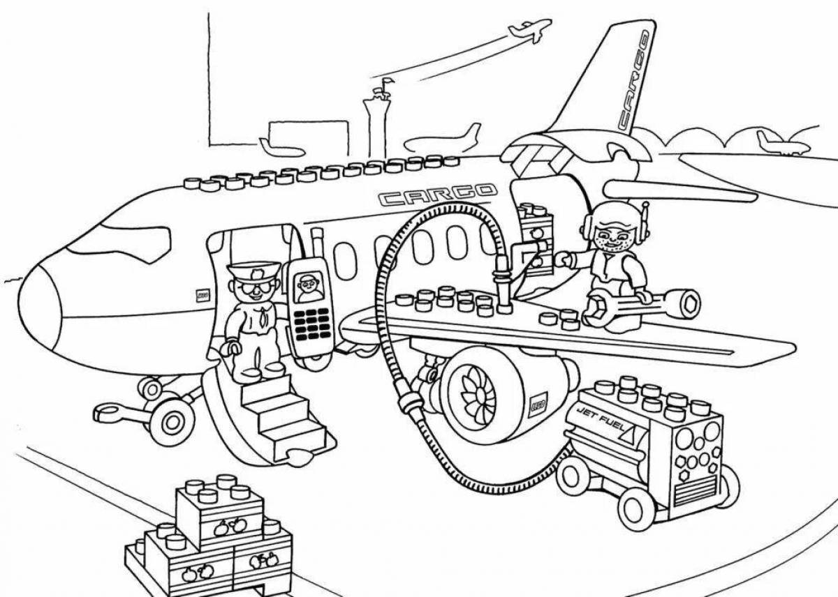 Outstanding lego police coloring page