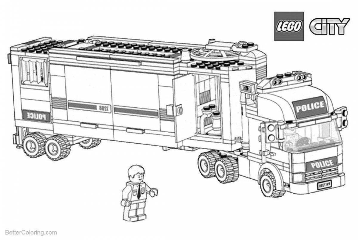 Раскраска LEGO city полицейский FCBW-6001S1