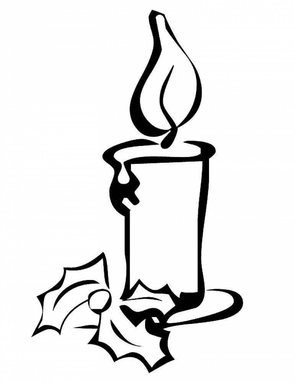 Candles of Remembrance Coloring Page